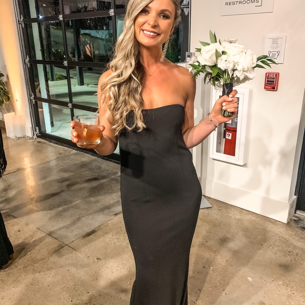 Black form Revolve Dress